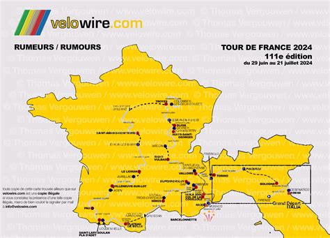 Tour De France 2024 Route Velowire - Genna Jordana