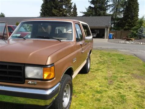 Sell used 1989 Convertible Hard Top SUV Ford Bronco 4X4 Full Size Eddie ...