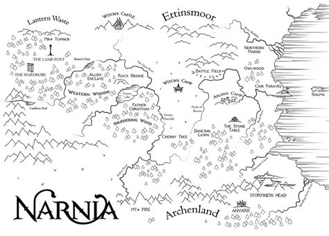 Map Of Narnia | Etsy - Printable Map Of Narnia - Printable Maps