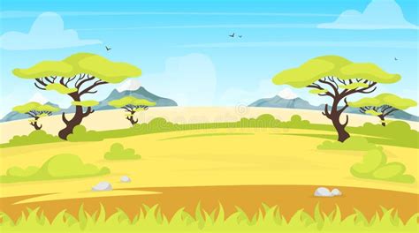 African Scenery With Animals 4 Stock Vector - Illustration of design ...