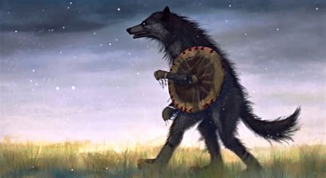 Werewolf skinwalker with Lakota magical items by LowThunders on DeviantArt