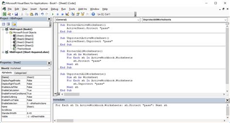 Excel Vba Protect Worksheet Properties - Must Read