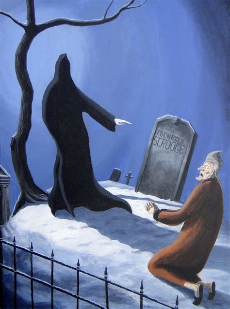 Scrooge vs. the Ghost of Christmas Future. www.daverheaume.com | Scrooge a christmas carol ...