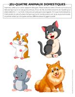 Les animaux domestique, activités pour enfants. | Educatout