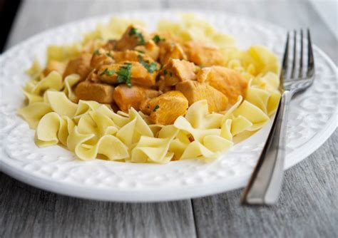 Chicken Paprikash over Dumplings - Carrie’s Experimental Kitchen