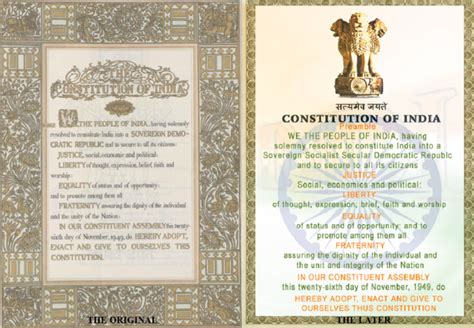 elaboration on The Preamble of the Indian Constitution