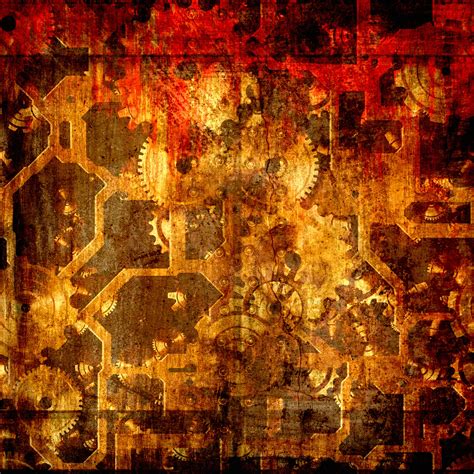 Steam Punk Background Red Gold Free Stock Photo - Public Domain Pictures