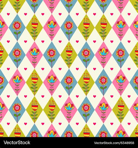 Rhombus seamless pattern Royalty Free Vector Image