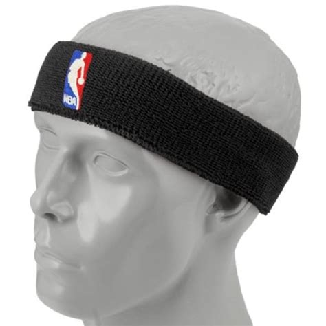 NBA Black Logoman Headband - NBA Store