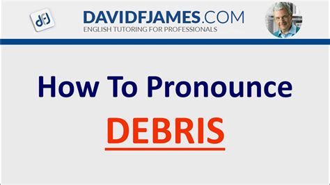 How to Pronounce DEBRIS (2 Syllables) - YouTube