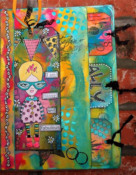 CREATIVITY IS CONTAGIOUS: COLOR LOVE ~ ART JOURNAL POCKET PAGE. Tutorial on her website. Mixed ...
