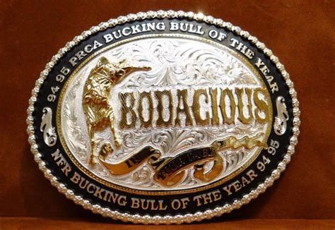 Bodacious Bucking Bull Commemorative belt buckle