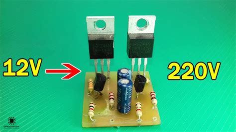 Simple 12V To 220V Inverter Circuit Using IRFZ44 MOSFET