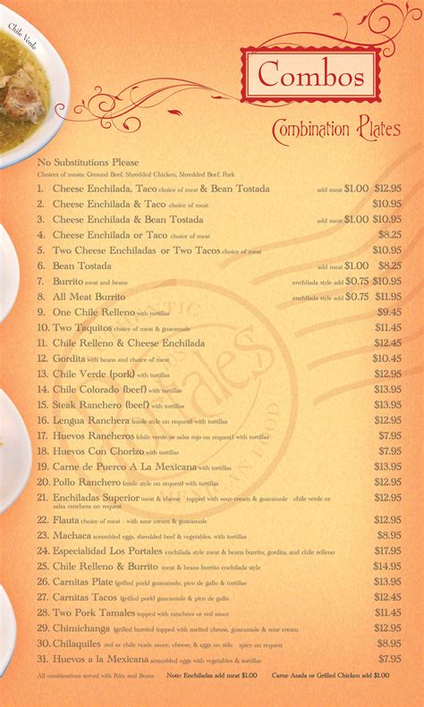 Menu - Los Portales