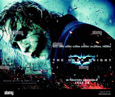 HEATH LEDGER POSTER, THE DARK KNIGHT, 2008 Stock Photo - Alamy