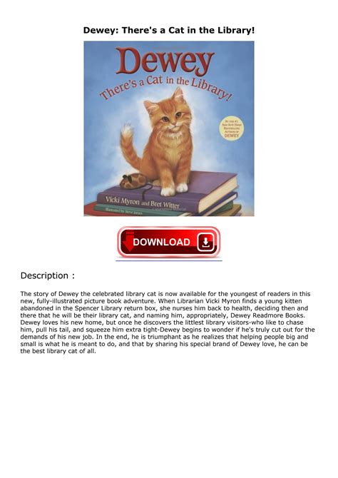 Read ebook [ ️ PDF ️] Dewey: There's a Cat in the Library! free by ...