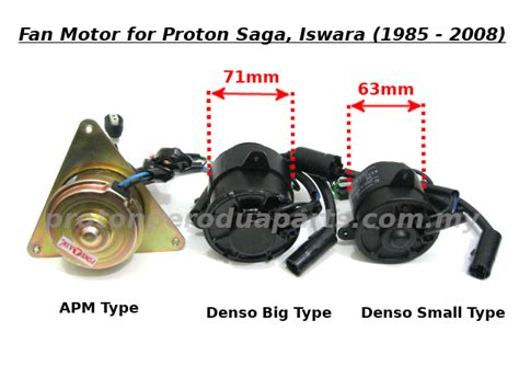 Radiator Fan Motor - Proton Saga Iswara - APM Type (PREMIUM) - Proton Perodua Parts | Online ...