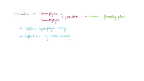 SOLVED: Explain, the differences between plant generations, include: 1) how can you tell which ...