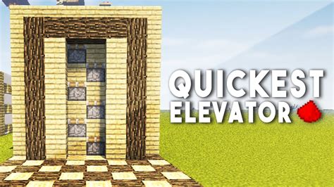 FASTEST REDSTONE ELEVATOR (Unlimited Height) - Minecraft Redstone Tutorial - YouTube