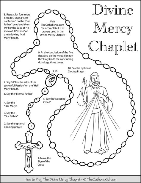 Divine Mercy Prayer Card Printable