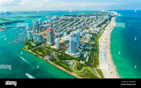 Aerial view city Miami Beach. South Beach. Florida. USA Stock Photo - Alamy