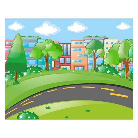 Free Vector | City landscape background