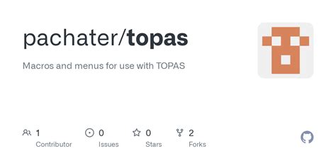 GitHub - pachater/topas: Macros and menus for use with TOPAS