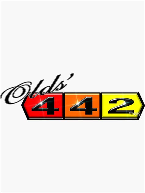 "Olds' 442 Black" Sticker for Sale by tmpsg | Redbubble