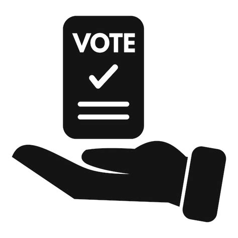 Premium Vector | Care each vote icon simple vector democracy ballot voter people