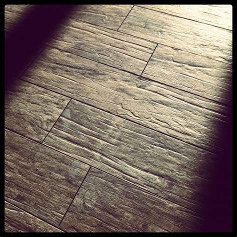 My faux wood floors...textured tile...love Faux Wood Flooring, Faux Wood Tiles, Hardwood Floors ...