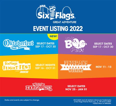 Six Flags Map 2022