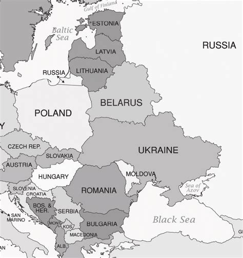 Modern Map Of Eastern Europe – Get Map Update