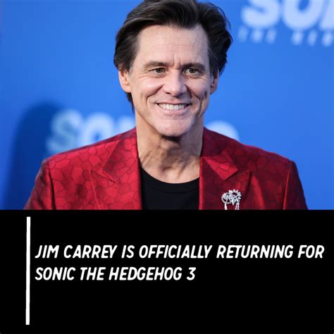 Jim Carrey Is Officially Returning for ‘Sonic the Hedgehog 3'