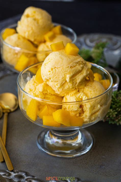 Mango Ice Cream (No-Churn) - Spice Cravings