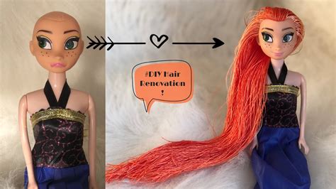 #DIY | Great Idea 💡 How to Make Doll Hair with Acrylic Thread - YouTube