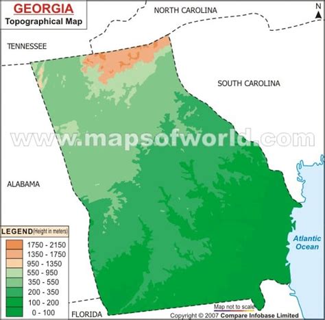 Georgia Topographic Map