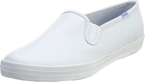 Amazon.com: white leather slip on sneakers for women