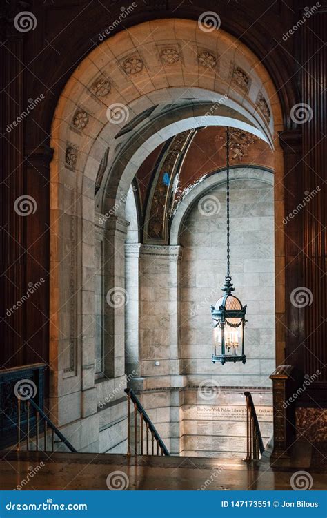 The Interior of the New York Public Library, in Manhattan, New York City Stock Image - Image of ...