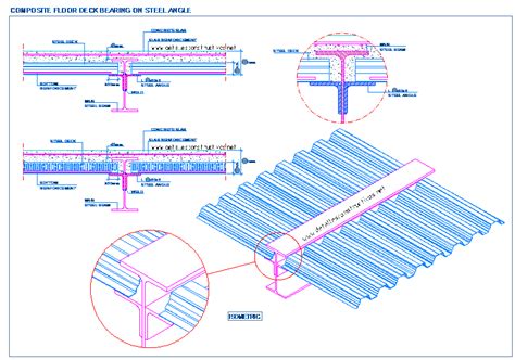 Composite floor deck. Beam connection 2 | detallesconstructivos.net