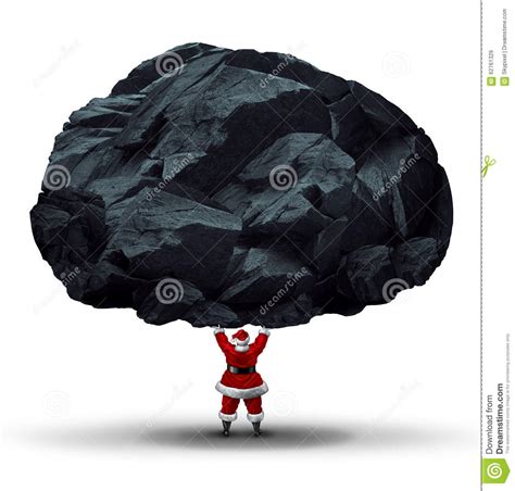 santa with coal clipart - Clipground