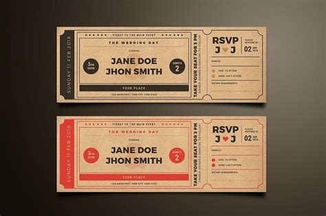 Wedding Invitation Movie Ticket | Ticket wedding invitations, Movie ticket invitations, Creative ...