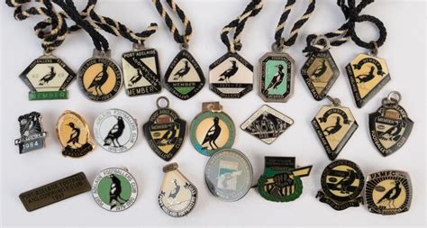 Port Adelaide Football Club Badge Collection (1958-2008) - Sporting - AFL/VFL - Memorabilia