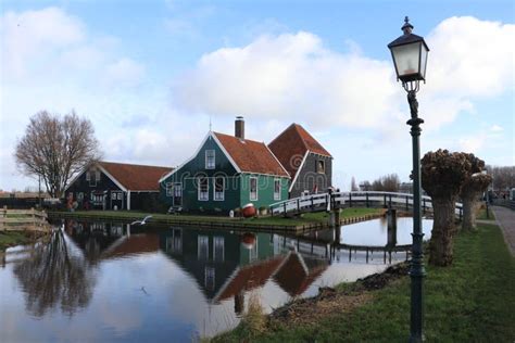 Dutch Village Zaanse Schans Editorial Stock Image - Image of lantern, street: 242238489