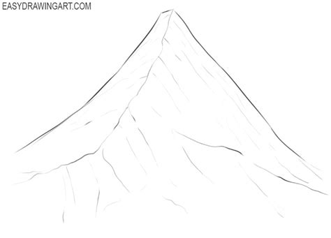 Beginners Easy Simple Mountain Drawing / Drawing for beginners easy ...