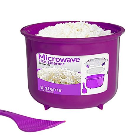 Sistema Microwave Cookware Rice Steamer Set with Lids -- Large ...