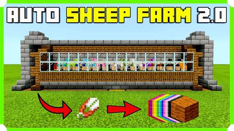 Automatic Sheep Farm In Minecraft Bedrock (MCPE/Xbox/PS4/Switch ...