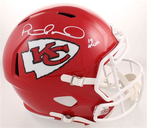 Patrick Mahomes Signed Kansas City Chiefs Full-Size Speed Helmet Inscribed "18 MVP" (JSA COA ...