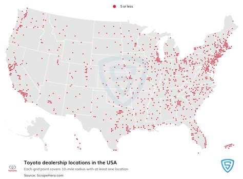 List of all Toyota dealership locations in the USA - ScrapeHero Data Store