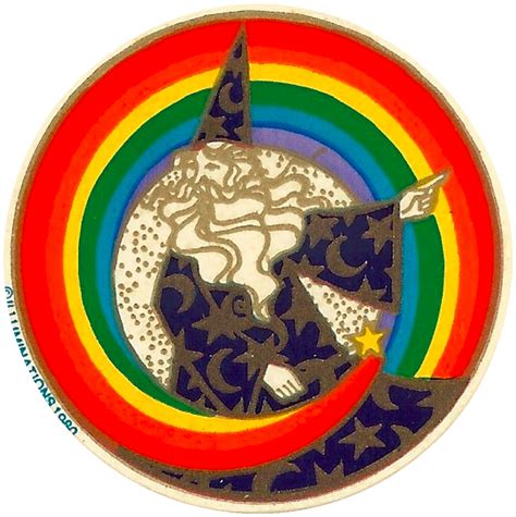 transparentstickers:Rainbow wizard sticker by illuminations, 1980. - Tumblr Pics