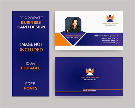 Premium Vector | Personal name card design